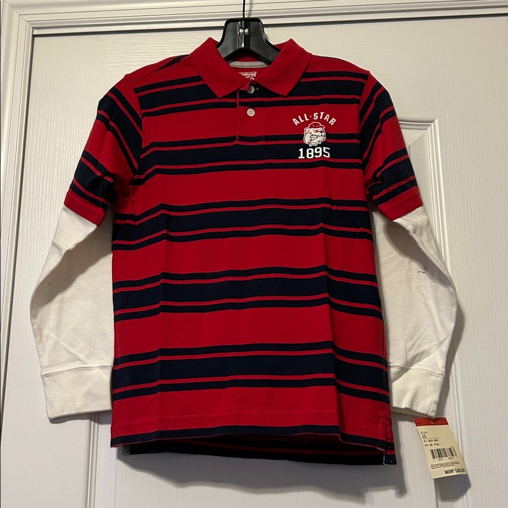 OshKosh B'gosh Cream and Red Tag